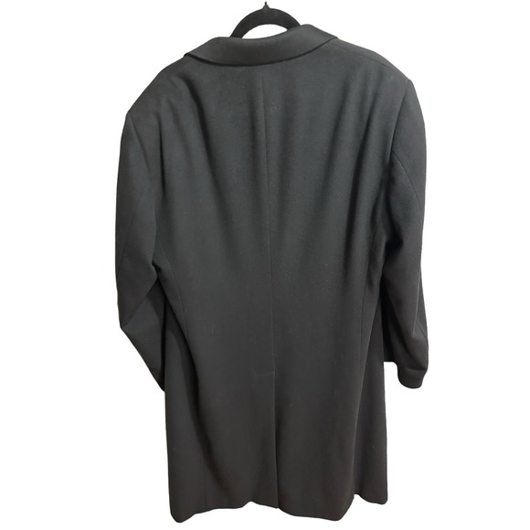 ARMANI COLONI men’s size 44R Cashmere black overcoat Made in Italy - Picture 3 of 6